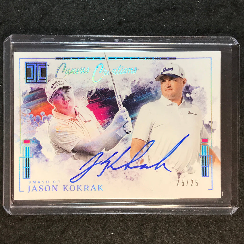 2025 Impeccable LIV Golf JASON KOKRAK Canvas Creations Auto Silver 25/25
