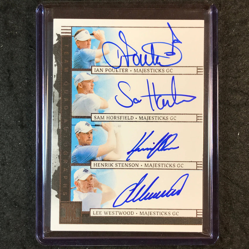 2025 Impeccable LIV Golf POULTER HORSFIELD STENSON WESTWOOD Team Quad Auto 20/25