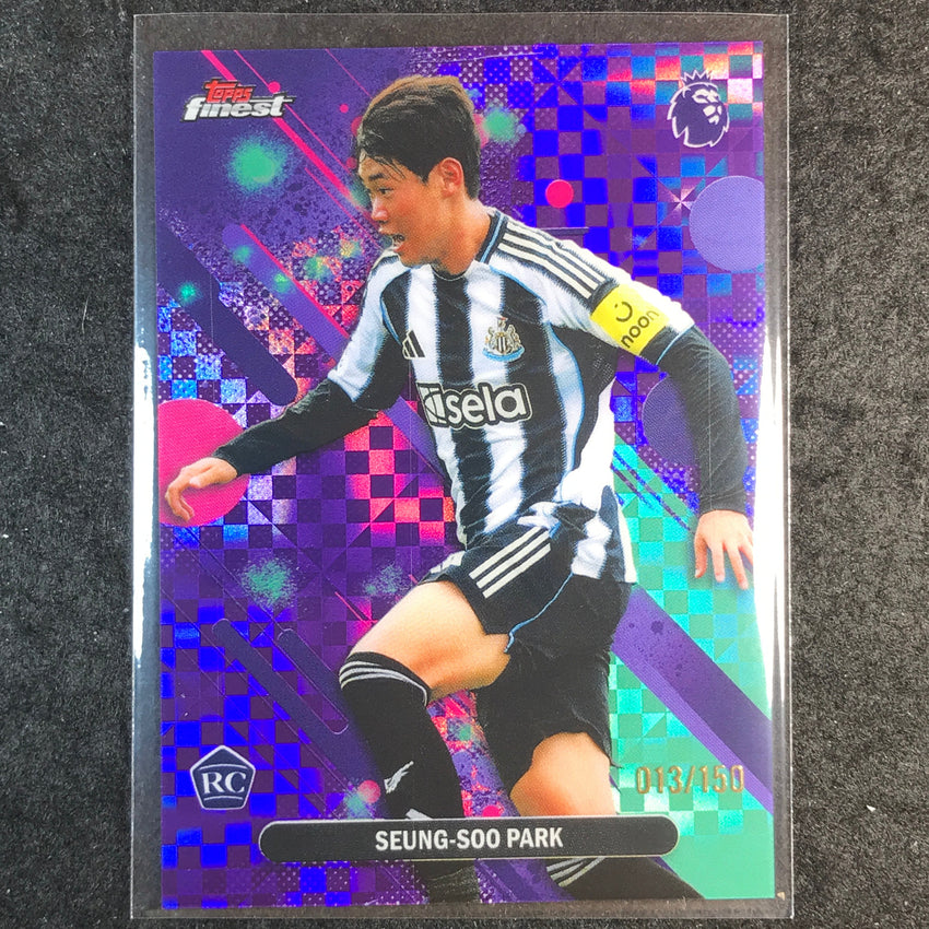2026 Topps Finest Premier League SEUNG-SOO PARK Rookie Purple Checker /150 #76