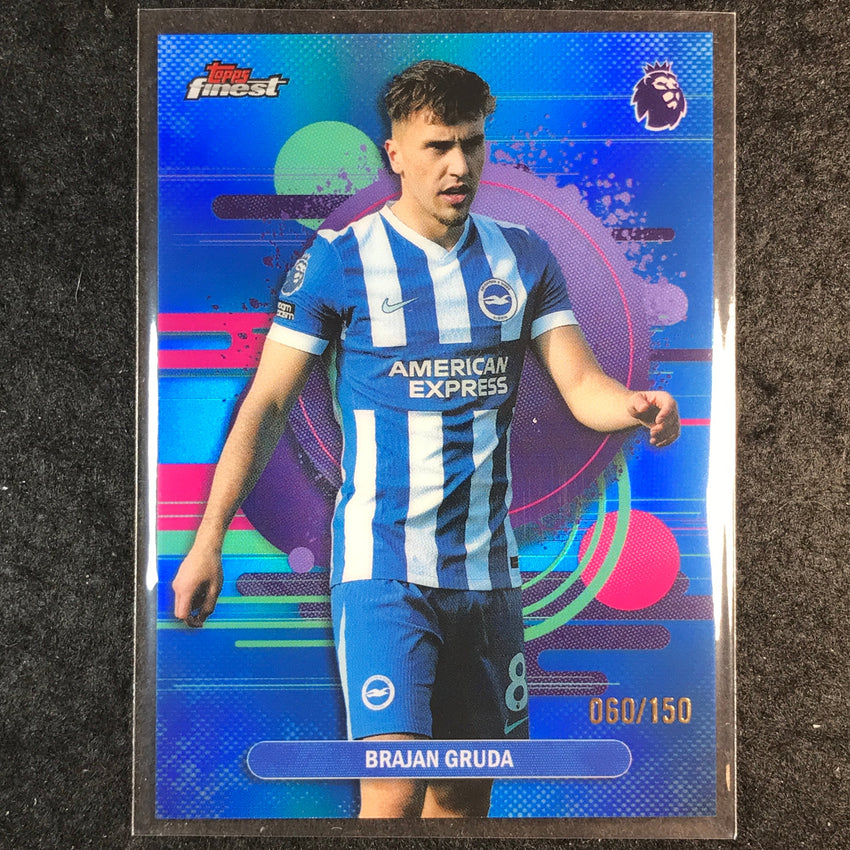 2026 Topps Finest Premier League BRAJAN GRUDA Uncommon Blue /150 #131