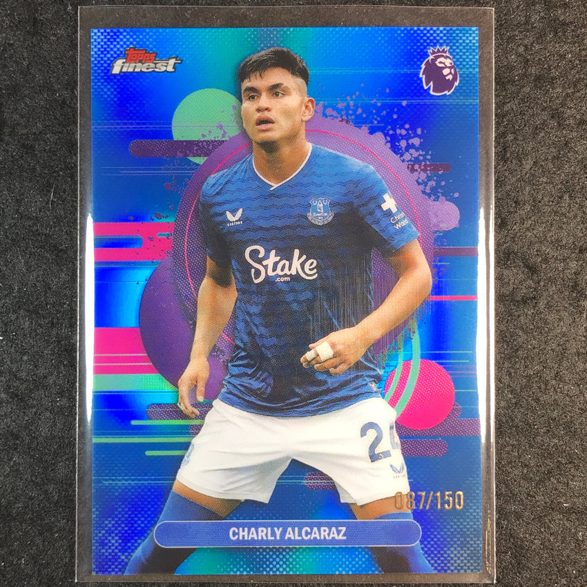2026 Topps Finest Premier League CHARLY ALCARAZ Uncommon Blue /150 #144