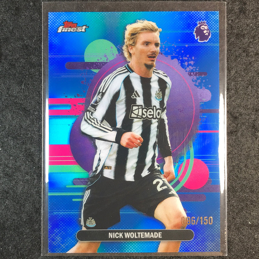 2026 Topps Finest Premier League NICK WOLTEMADE Uncommon Blue /150 #176