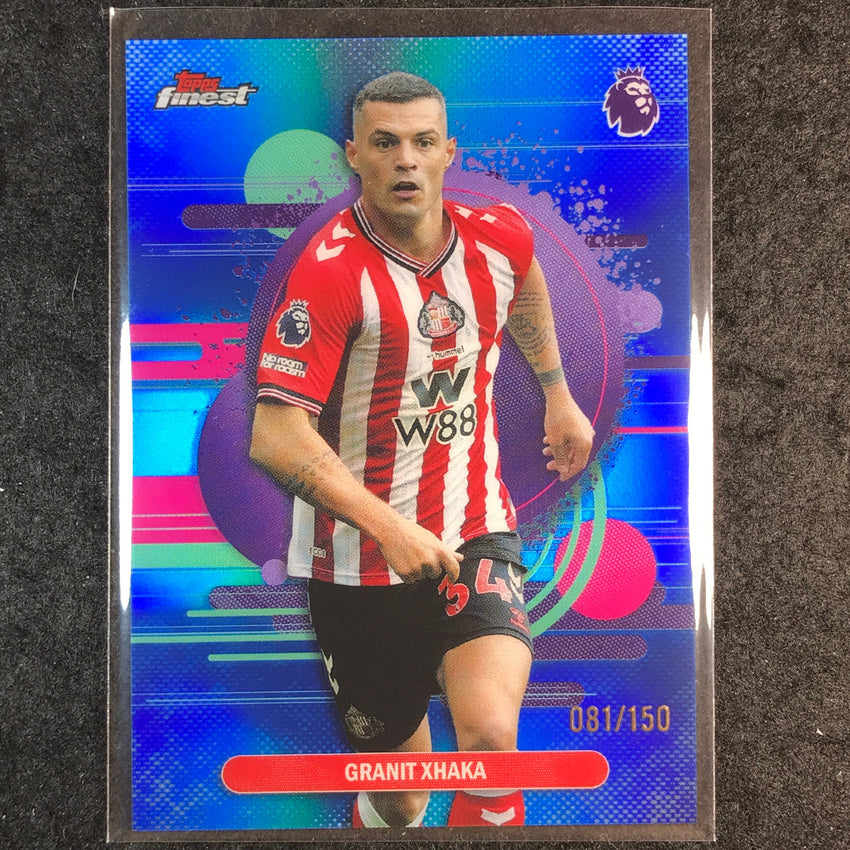 2026 Topps Finest Premier League GRANIT XHAKA Uncommon Blue /150 #180