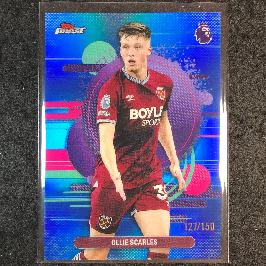 2026 Topps Finest Premier League OLLIE SCARLES Uncommon Blue /150 #195