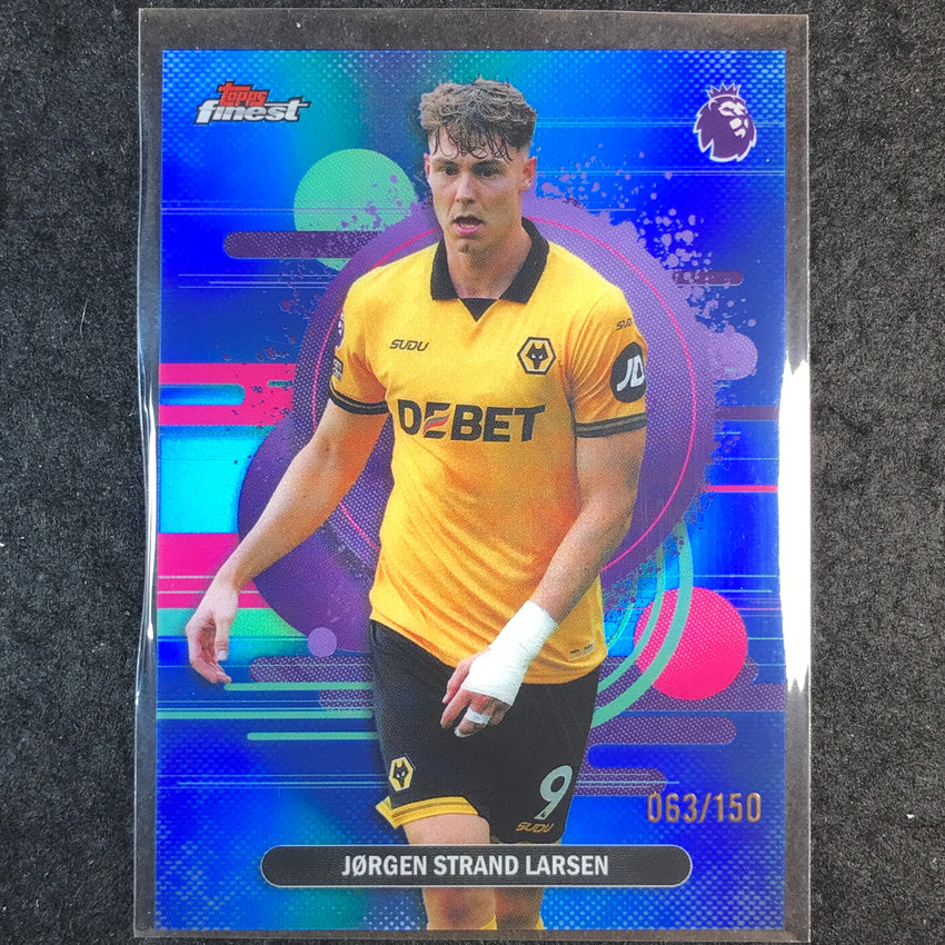 2026 Topps Finest Premier League JORGEN STRAND LARSEN Uncommon Blue /150 #196