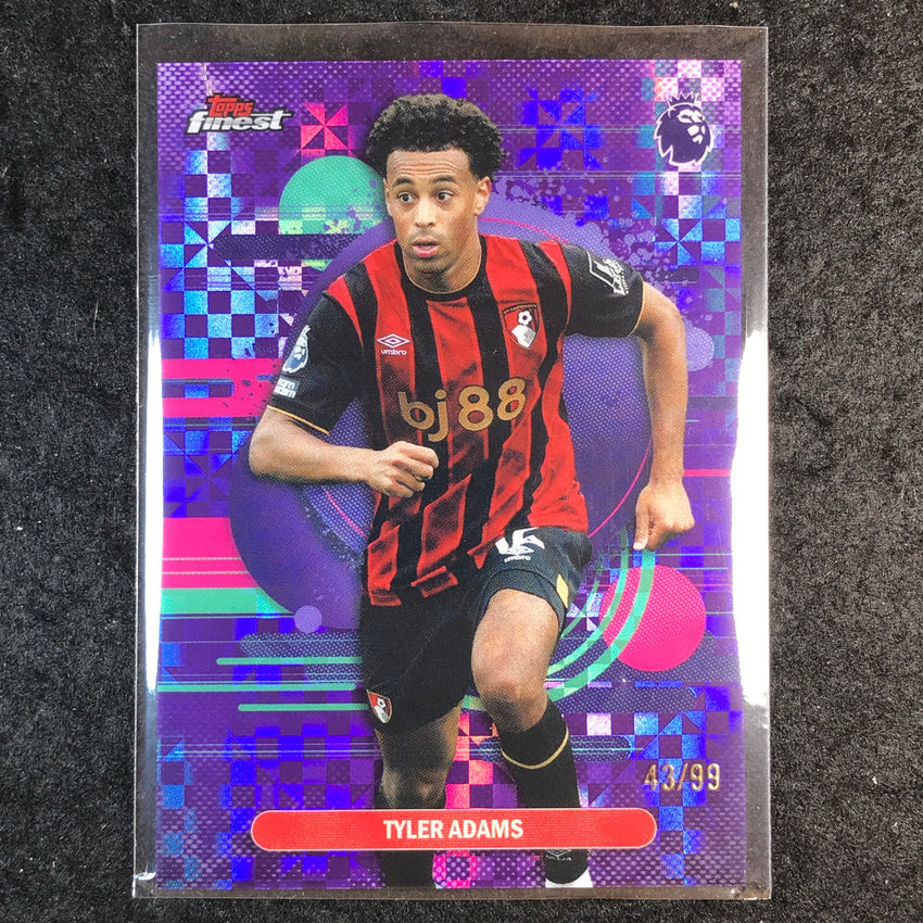 2026 Topps Finest Premier League TYLER ADAMS Uncommon Purple Checker 43/99 #103