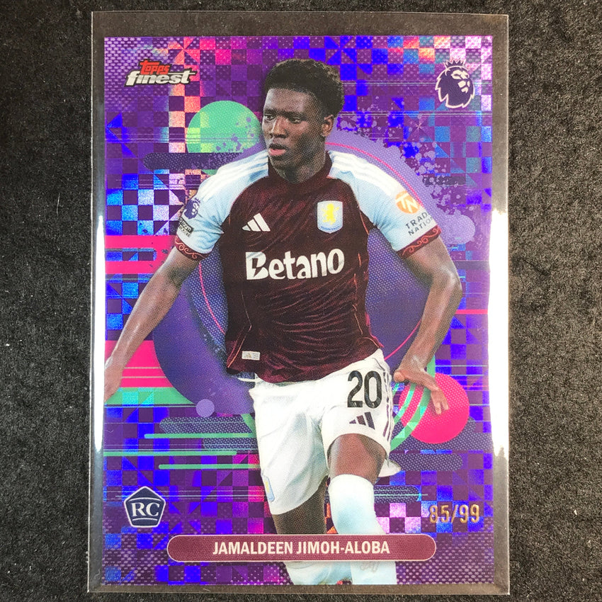 2026 Topps Finest Premier League JIMOH-ALOBA Rookie Purple Checker 85/99 #120
