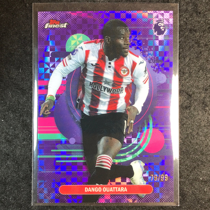 2026 Topps Finest Premier League DANGO OUATTARA Purple Checker 79/99 #123