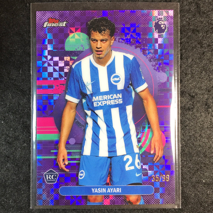 2026 Topps Finest Premier League YASIN AYARI Rookie Purple Checker 35/99 #132