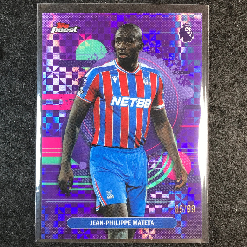 2026 Topps Finest Premier League JEAN-PHILIPPE MATETA Purple Checker 86/99 #140