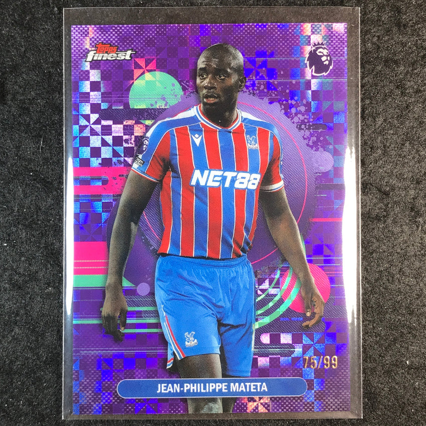 2026 Topps Finest Premier League JEAN-PHILIPPE MATETA Purple Checker 75/99 #140
