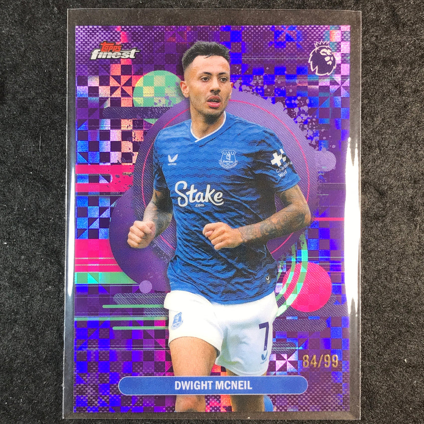 2026 Topps Finest Premier League DWIGHT MCNEIL Purple Checker 84/99 #146