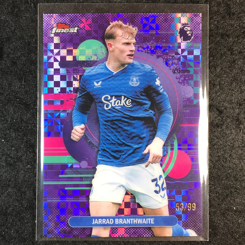 2026 Topps Finest Premier League JARRAD BRANTHWAITE Purple Checker 53/99 #147