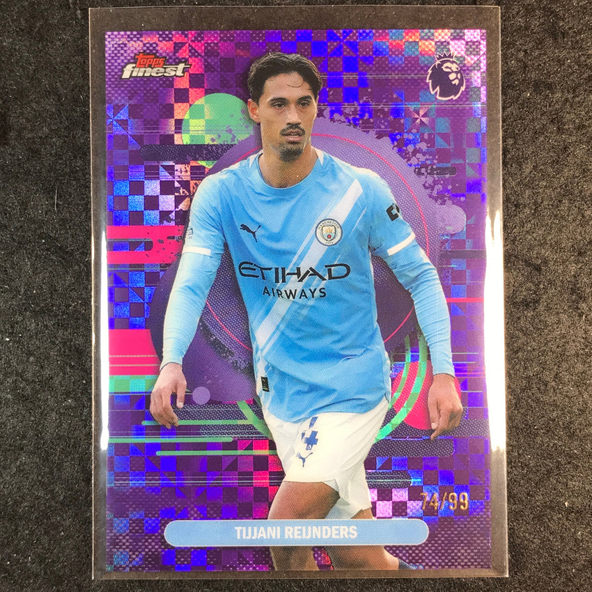 2026 Topps Finest Premier League TIJJANI REIJNDERS Purple Checker 74/99 #164
