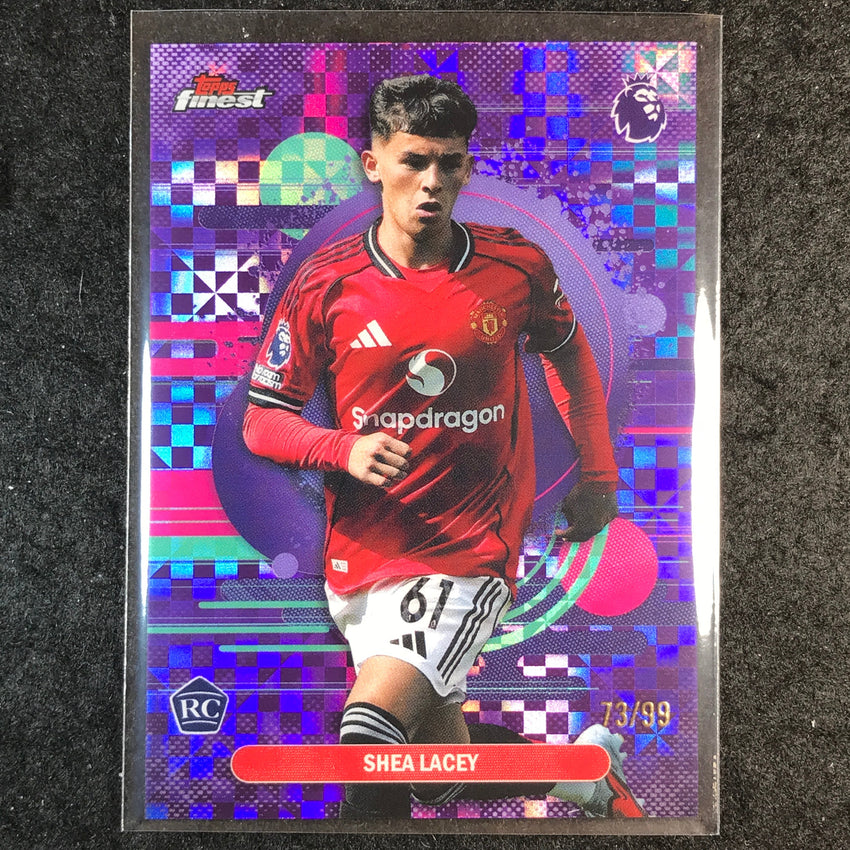 2026 Topps Finest Premier League SHEA LACEY Rookie Purple Checker 73/99 #172