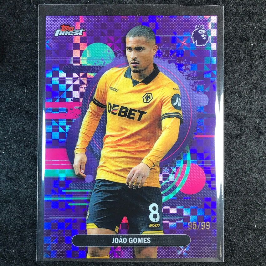 2026 Topps Finest Premier League JOAO GOMES Uncommon Purple Checker 95/99 #198