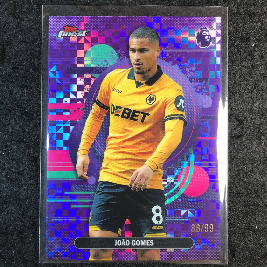 2026 Topps Finest Premier League JOAO GOMES Uncommon Purple Checker 88/99 #198