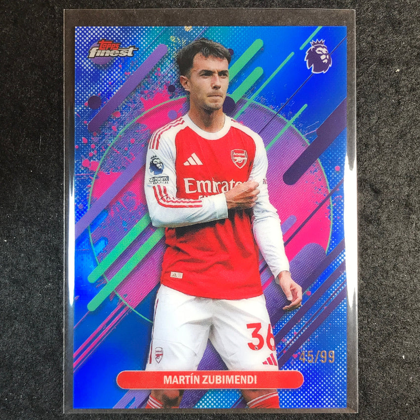 2026 Topps Finest Premier League MARTIN ZUBIMENDI Rare Blue 45/99 #211