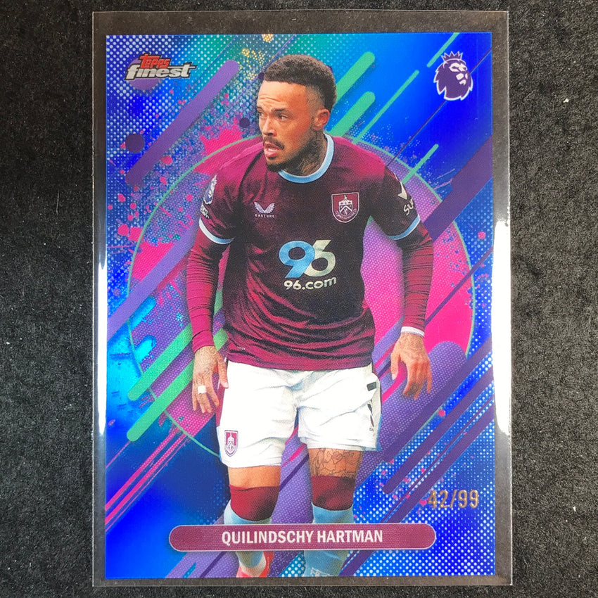 2026 Topps Finest Premier League QUILINDSCHY HARTMAN Rare Blue 42/99 #228