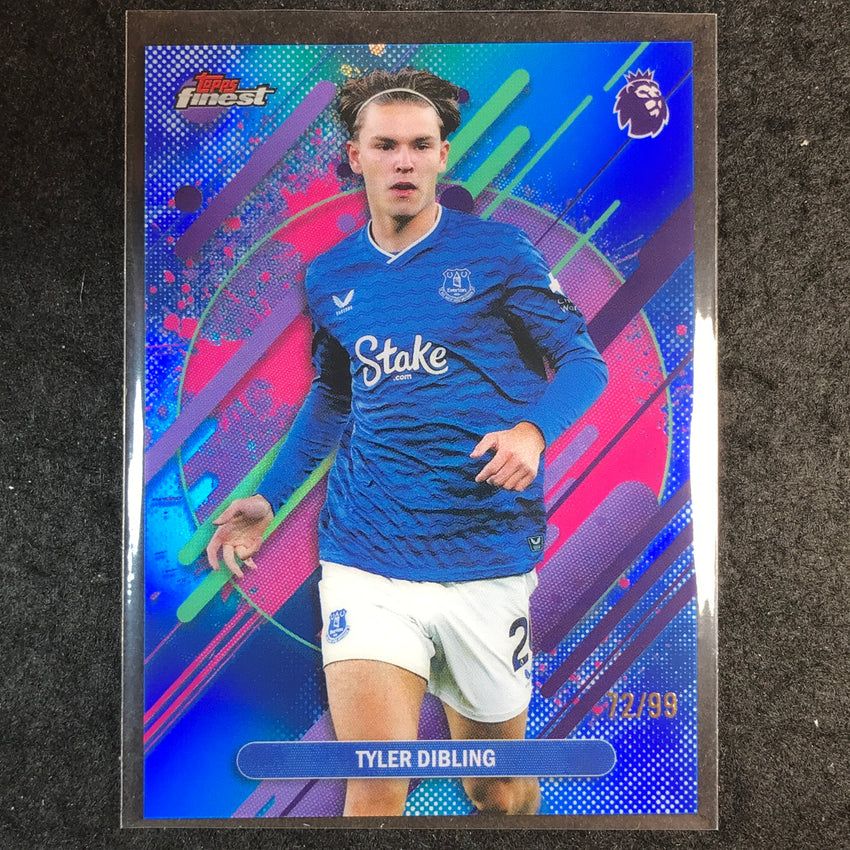 2026 Topps Finest Premier League TYLER DIBLING Rare Blue 72/99 #244