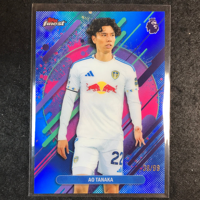 2026 Topps Finest Premier League AO TANAKA Rare Blue 38/99 #255