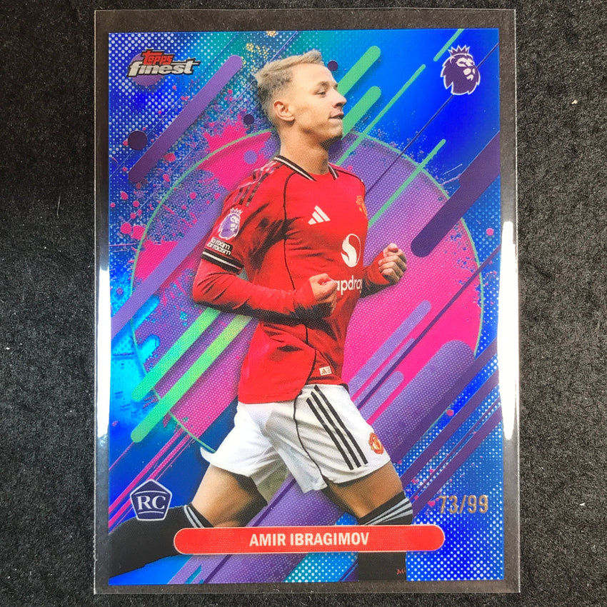 2026 Topps Finest Premier League AMIR IBRAGIMOV Rookie Rare Blue 73/99 #271