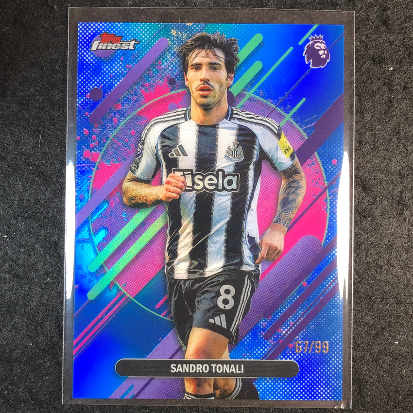2026 Topps Finest Premier League SANDRO TONALI Rare Blue 67/99 #278