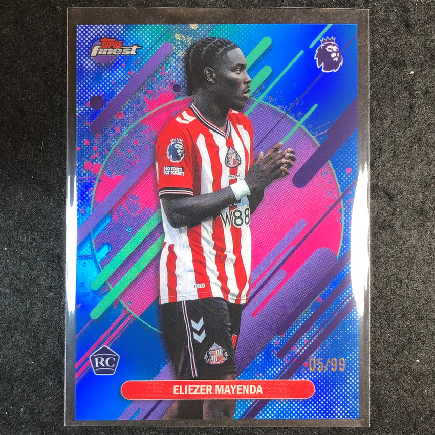 2026 Topps Finest Premier League ELIEZER MAYENDA Rookie Rare Blue 5/99 #287
