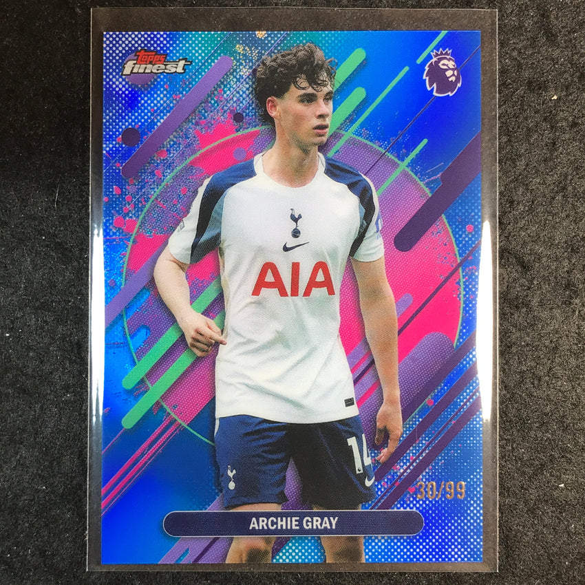 2026 Topps Finest Premier League ARCHIE GRAY Rare Blue 30/99 #291