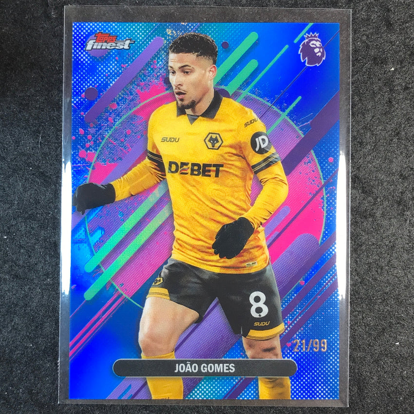 2026 Topps Finest Premier League JOAO GOMES Rare Blue 21/99 #296