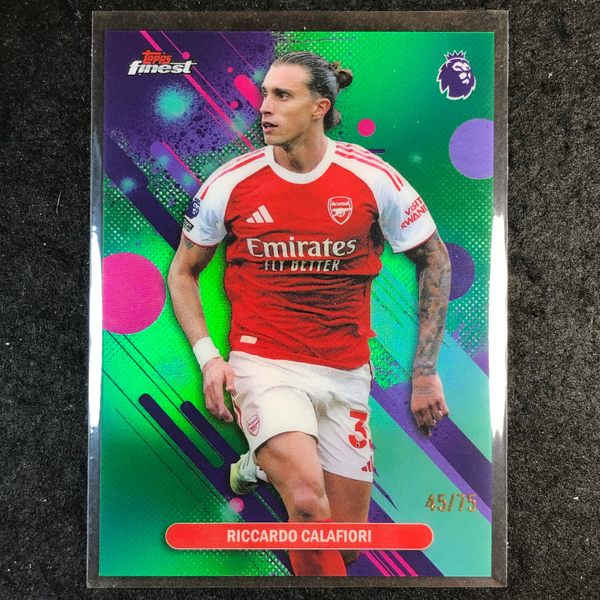 2026 Topps Finest Premier League RICCARDO CALAFIORI Common Green 45/75 #7