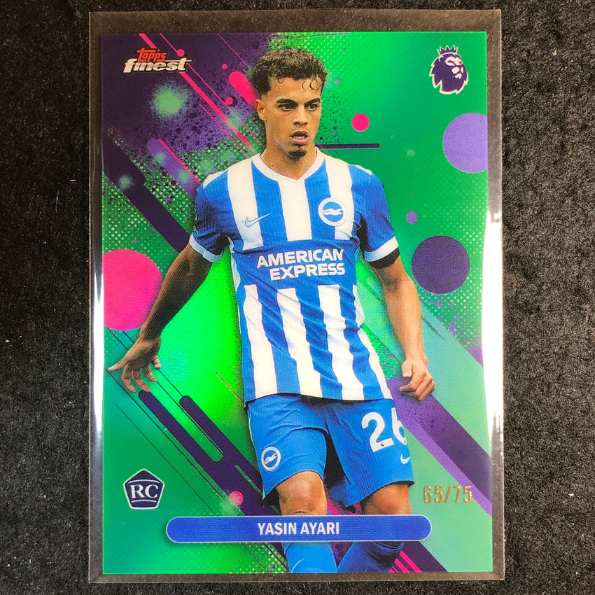2026 Topps Finest Premier League YASIN AYARI Rookie Common Green 65/75 #18