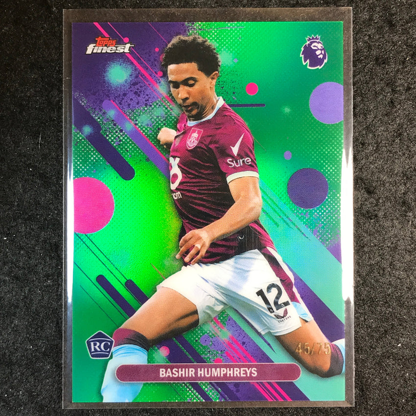 2026 Topps Finest Premier League BASHIR HUMPHREYS Rookie Common Green 45/75 #24