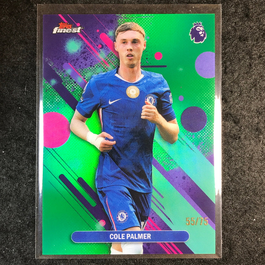 2026 Topps Finest Premier League COLE PALMER Common Green 55/75 #29