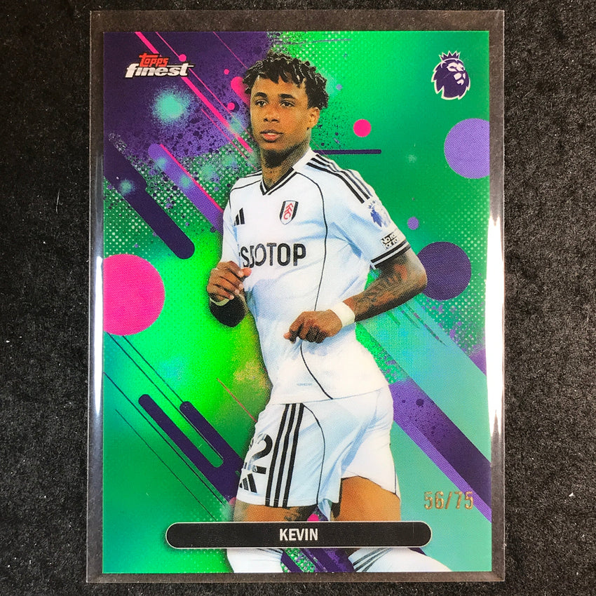 2026 Topps Finest Premier League KEVIN Common Green 56/75 #45