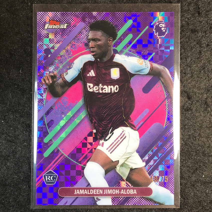 2026 Topps Finest Premier League JIMOH-ALOBA Rookie Purple Checker 40/75
