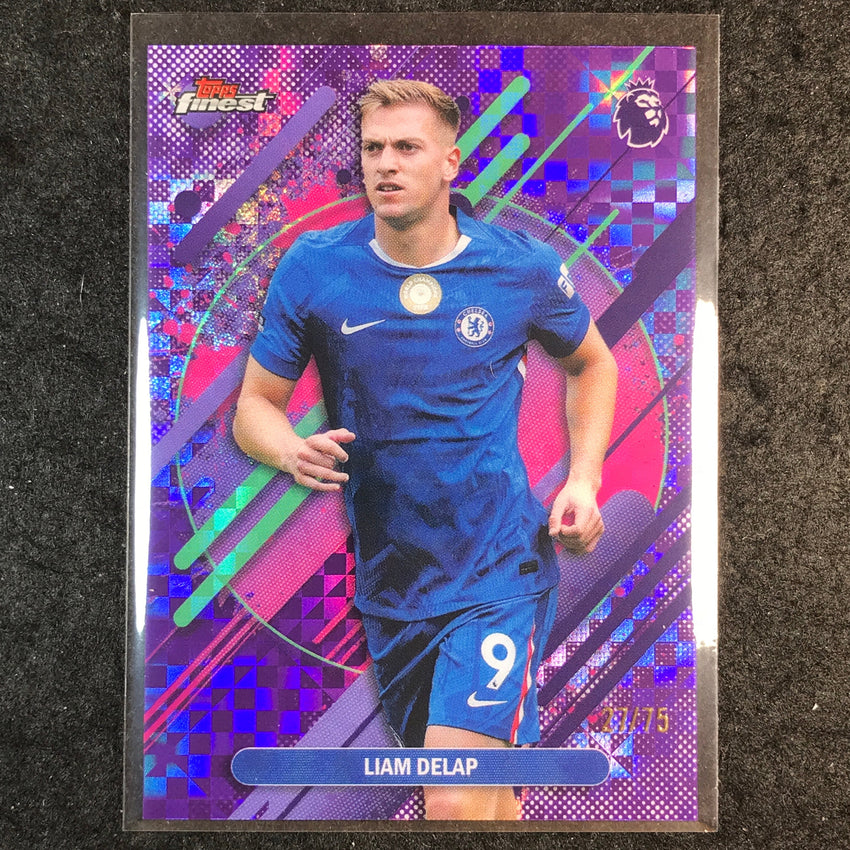 2026 Topps Finest Premier League LIAM DELAP Rare Purple Checkerboard 27/75 #234