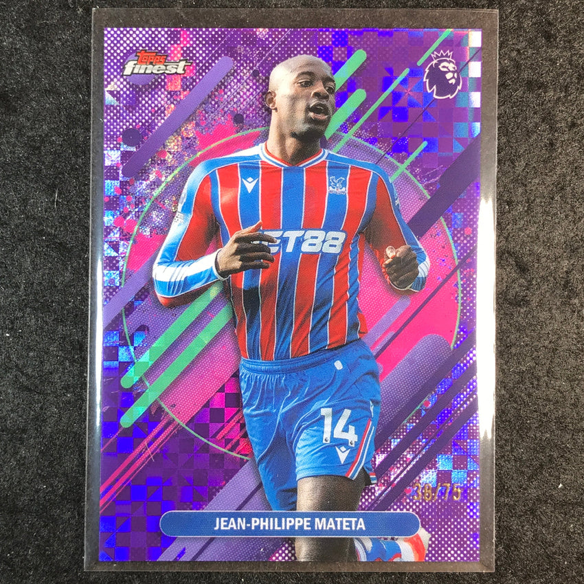 2026 Topps Finest Premier League JEAN-PHILIPPE MATETA Purple Checker 38/75 #237