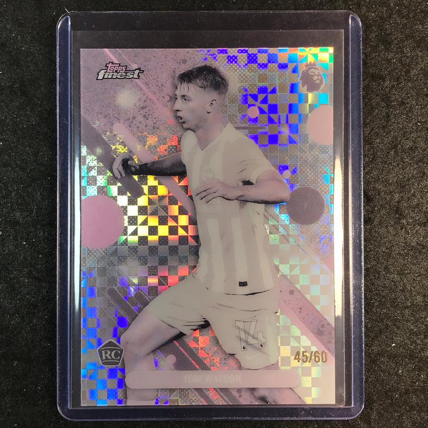 2026 Topps Finest Premier League TOM WATSON Rookie Pearl Checker 45/60 #16