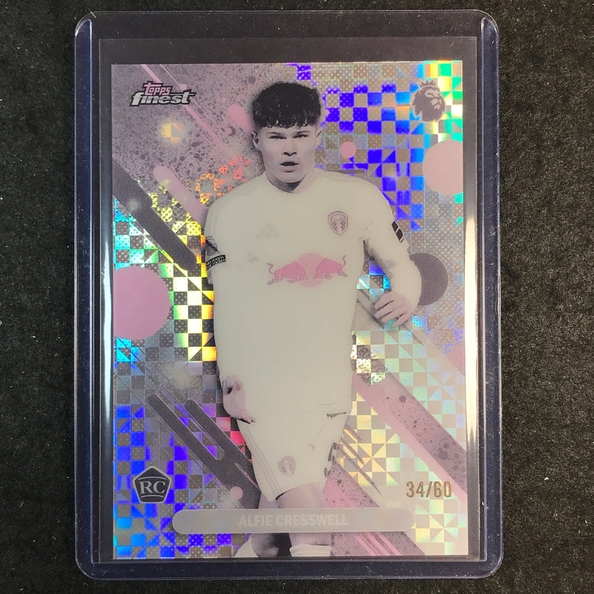 2026 Topps Finest Premier League ALFIE CRESSWELL Rookie Pearl Checker 34/60 #52