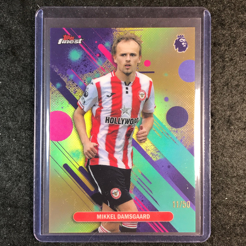 2026 Topps Finest Premier League MIKKEL DAMSGAARD Common Gold 11/50 #12