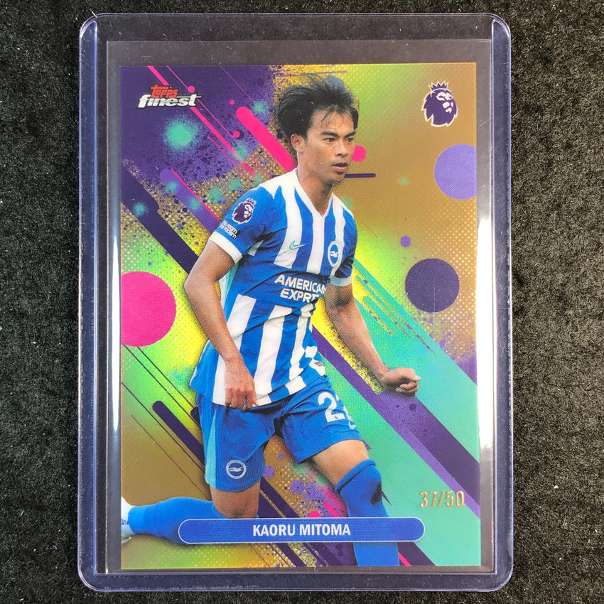 2026 Topps Finest Premier League KAORU MITOMA Common Gold 37/50 #17
