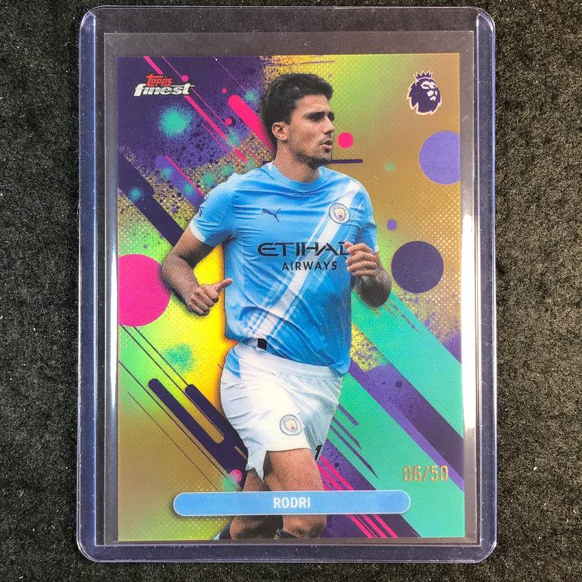2026 Topps Finest Premier League RODRI Common Gold 6/50 #63