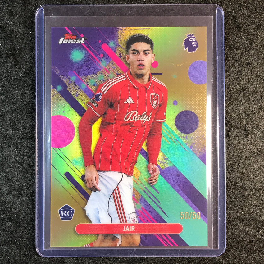 2026 Topps Finest Premier League JAIR Rookie Common Gold 50/50 #82