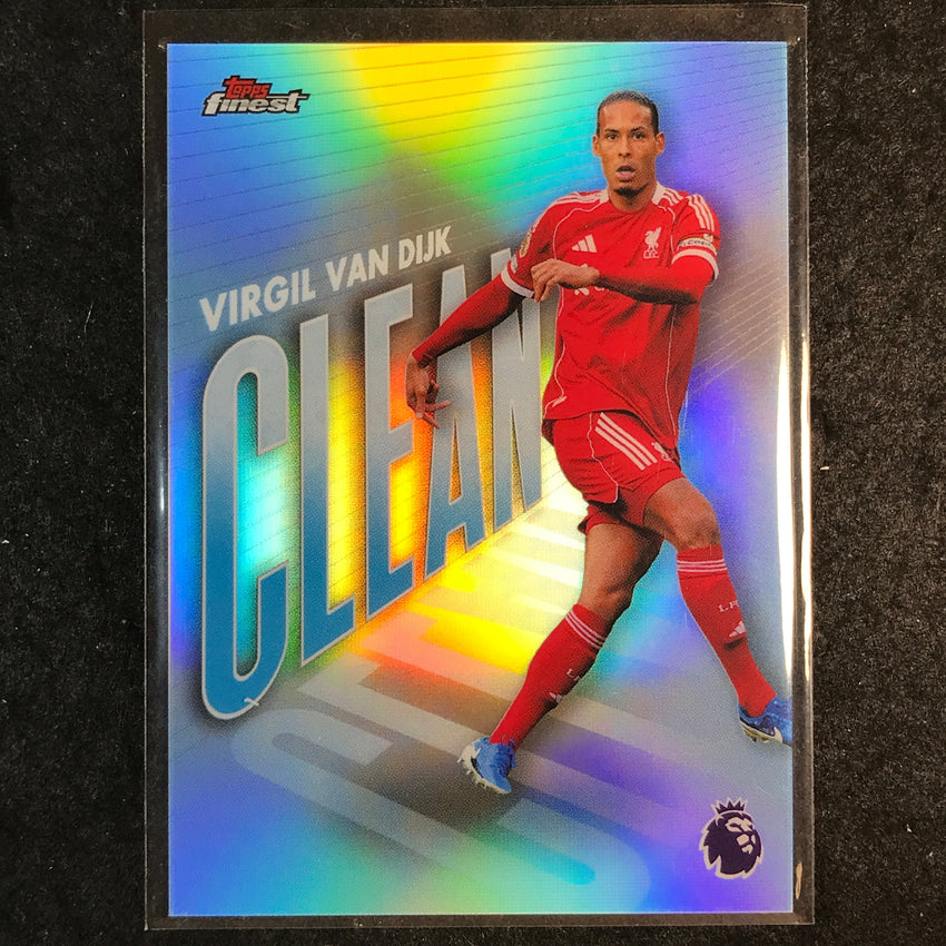 2026 Topps Finest Premier League VIRGIL VAN DIJK Clean #CN-1