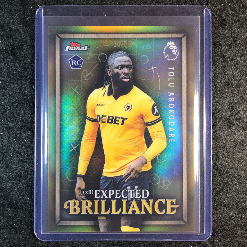 2026 Topps Finest Premier League AROKODARE Expected Brilliance Rookie Gold 50/50