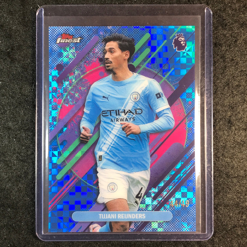 2026 Topps Finest Premier League TIJJANI REIJNDERS Rare Blue Checker 44/49 #267
