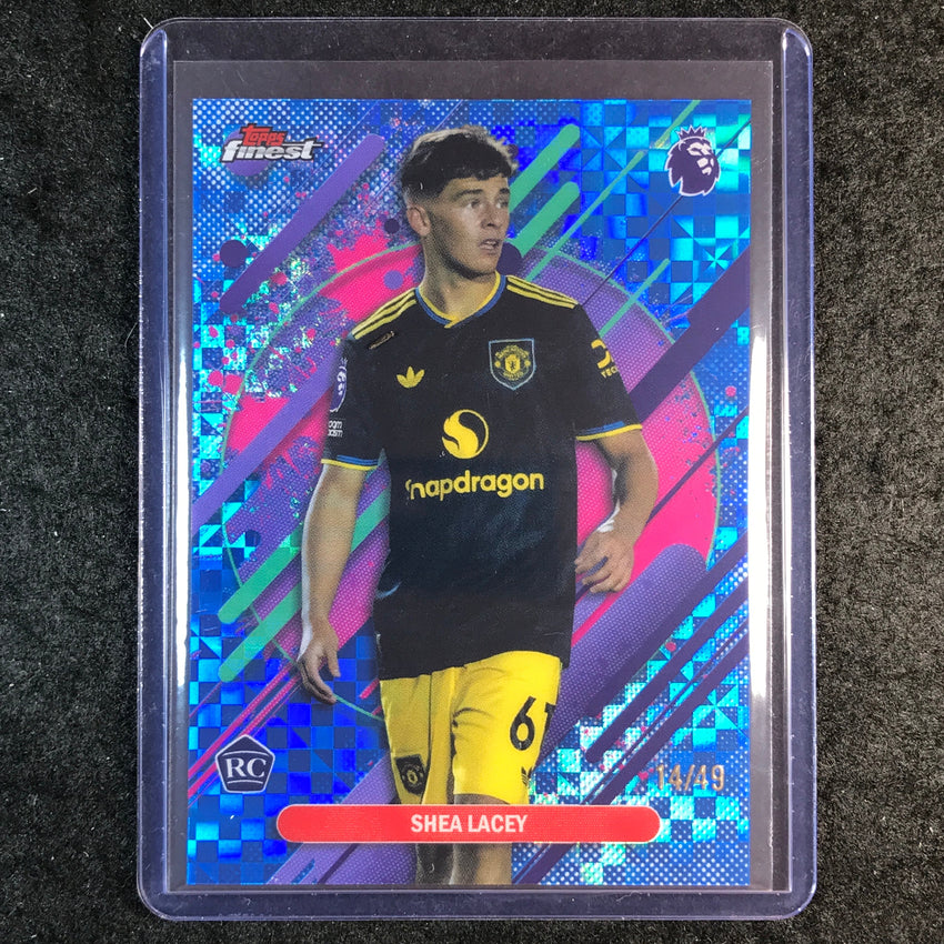 2026 Topps Finest Premier League SHEA LACEY Rookie Rare Blue Checker 14/49 #274