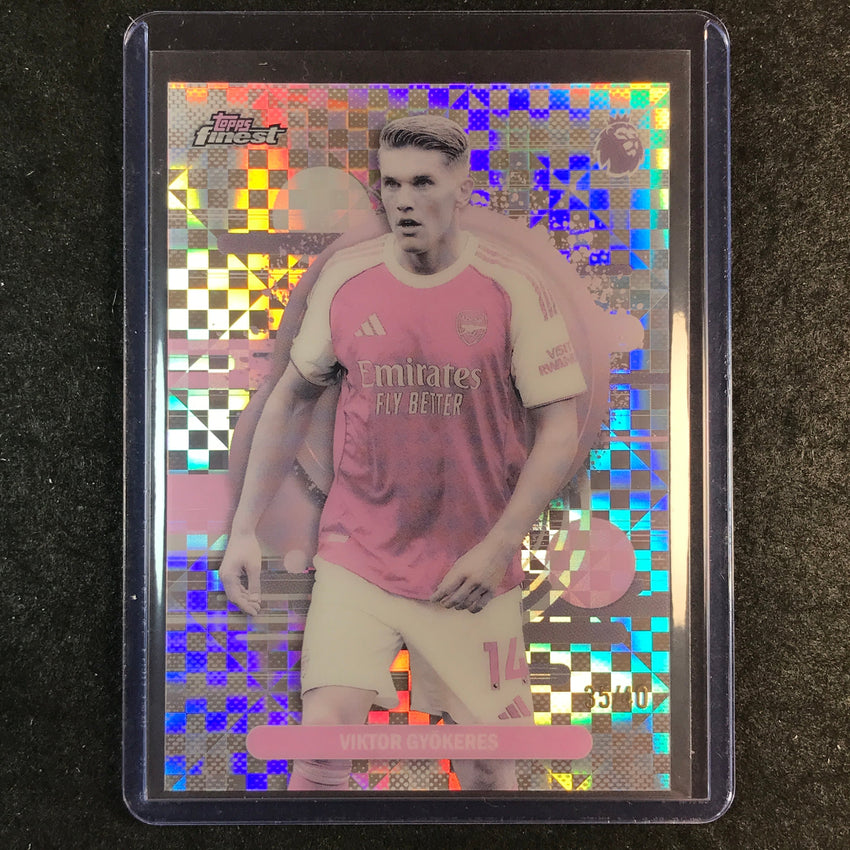 2026 Topps Finest Premier League VIKTOR GYOKERES Pearl Checker 35/40 #109