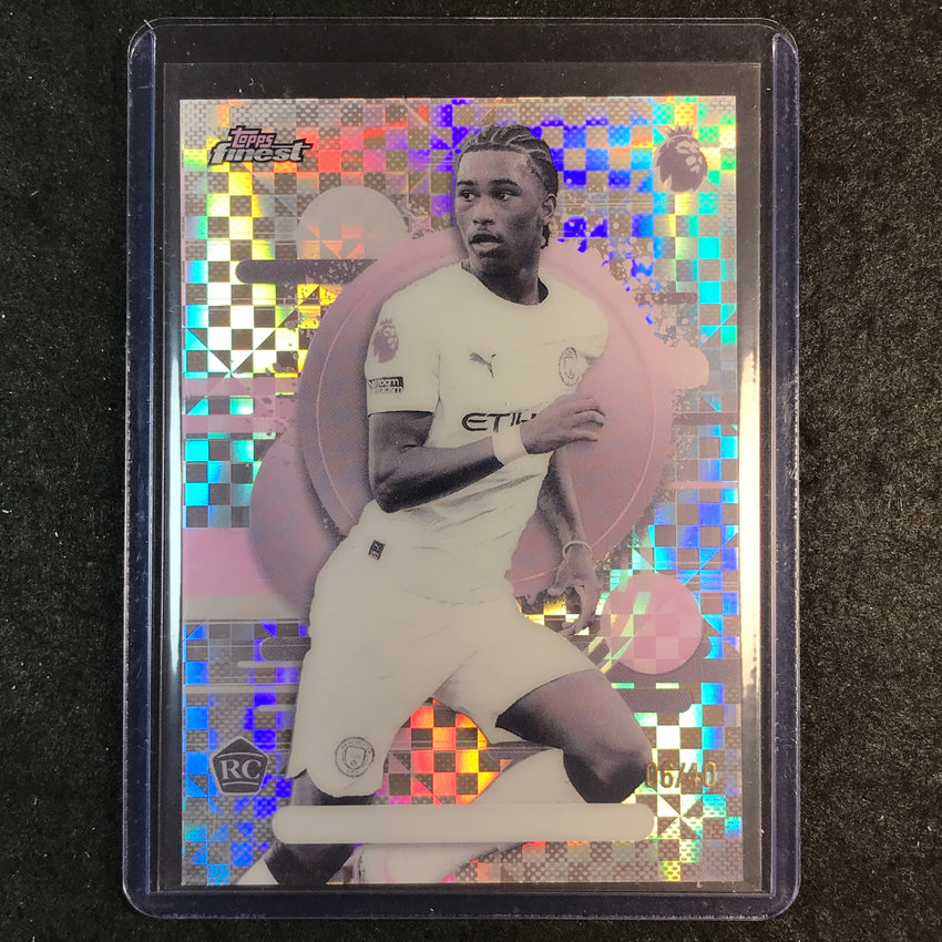2026 Topps Finest Premier League REIGAN HESKEY Rookie Pearl Checker 6/40 #166